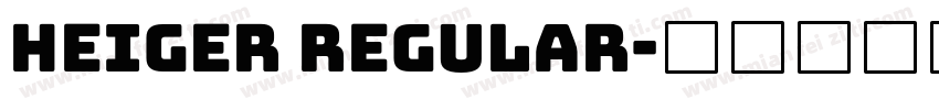 Heiger Regular字体转换